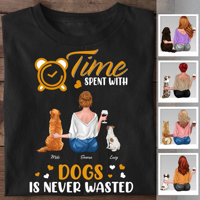 Time Spent With Dogs Is Never Wasted Personalized T-shirt TS-NB2291