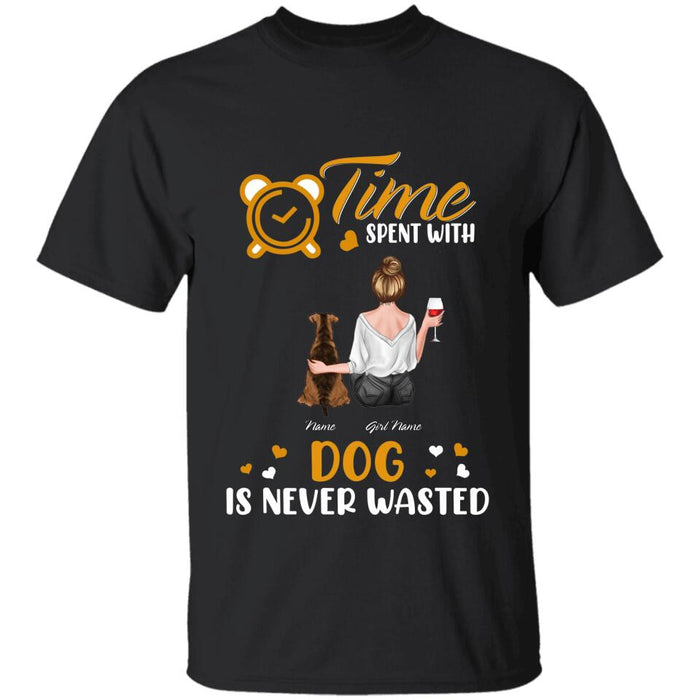 Time Spent With Dogs Is Never Wasted Personalized T-shirt TS-NB2291