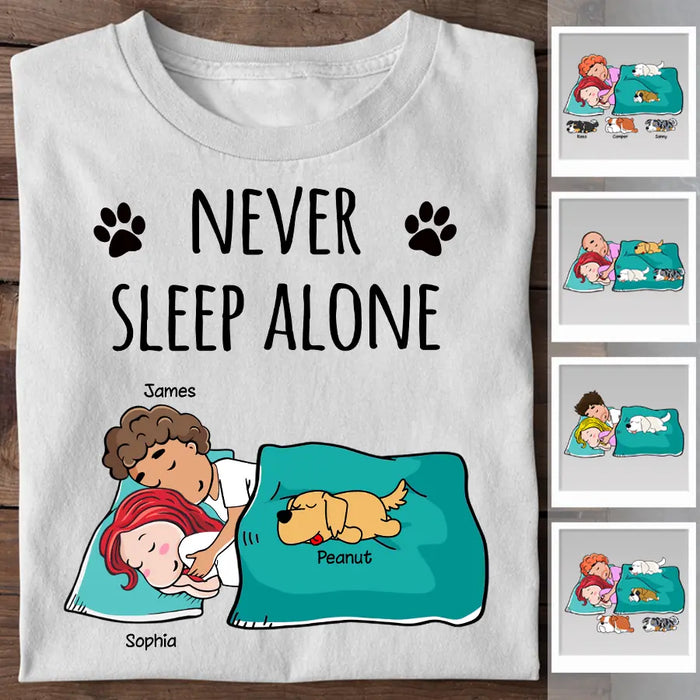Never Sleep Alone Couple  Personalized T-shirt TS-NB2255