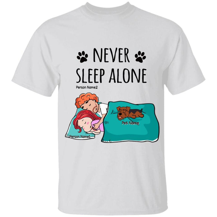 Never Sleep Alone Couple  Personalized T-shirt TS-NB2255