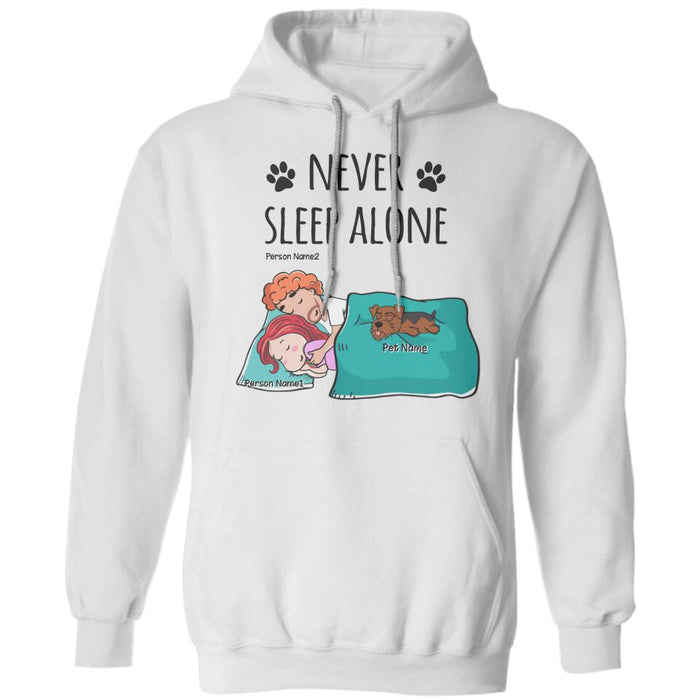 Never Sleep Alone Couple  Personalized T-shirt TS-NB2255