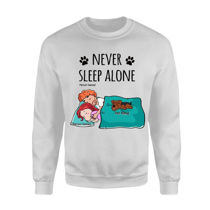 Never Sleep Alone Couple  Personalized T-shirt TS-NB2255