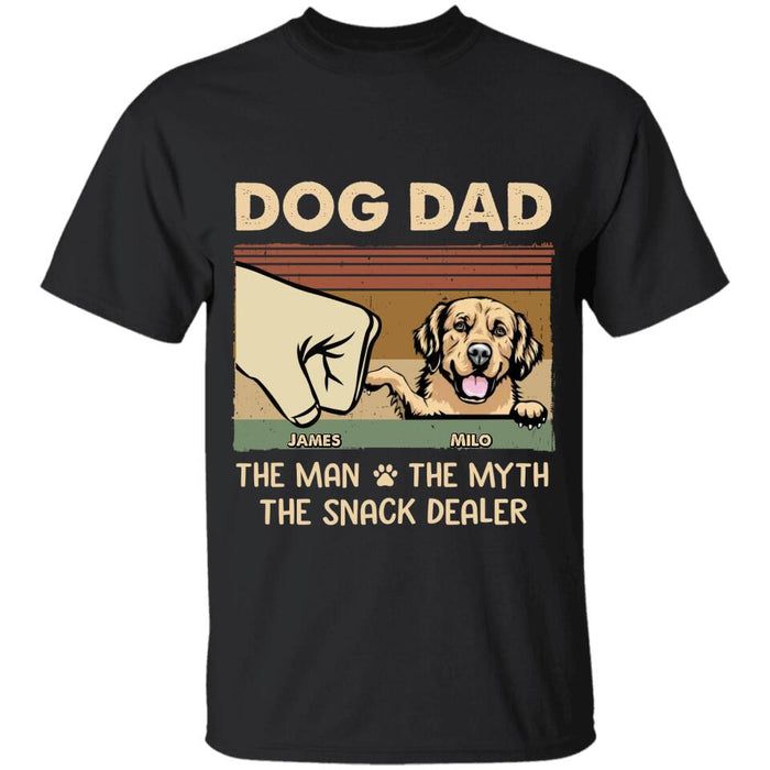 Fist Bump Snack Dealer Dog Dad Personalized T-shirt TS-NB2305