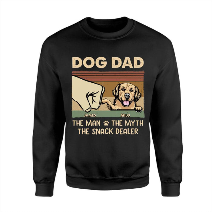 Fist Bump Snack Dealer Dog Dad Personalized T-shirt TS-NB2305