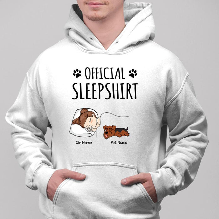 Official Sleep Shirt - dog, cat personalized T-Shirt TS-GH160