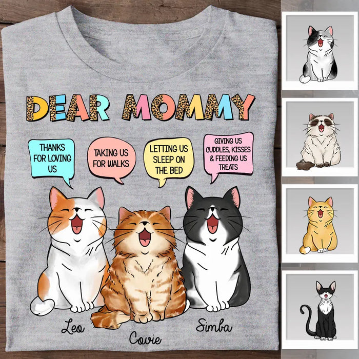 Dear Cat Mom Thank You For Everything Personalized T-shirt TS-NB2337