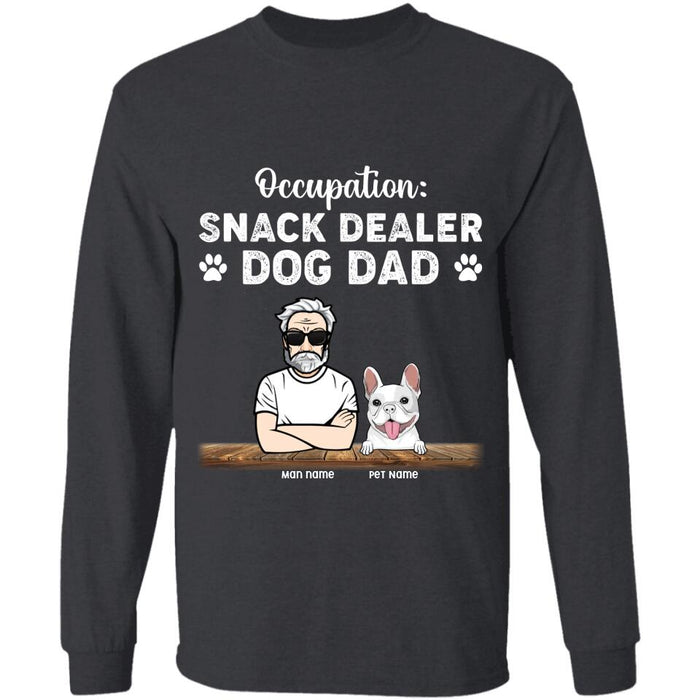 Occupation Snack Dealer Dog Dad Personalized T-shirt TS-NB2296