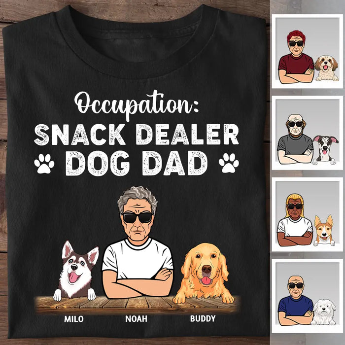 Occupation Snack Dealer Dog Dad Personalized T-shirt TS-NB2296