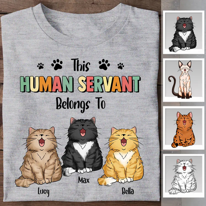 This Human Servent Belongs To Personalized T-shirt TS-NB2315