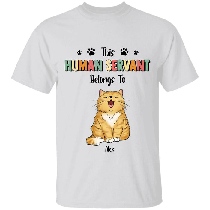 This Human Servent Belongs To Personalized T-shirt TS-NB2315