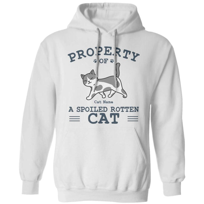 Property Of Spoiled Rotten Cats Personalized T-Shirt TS-PT2376