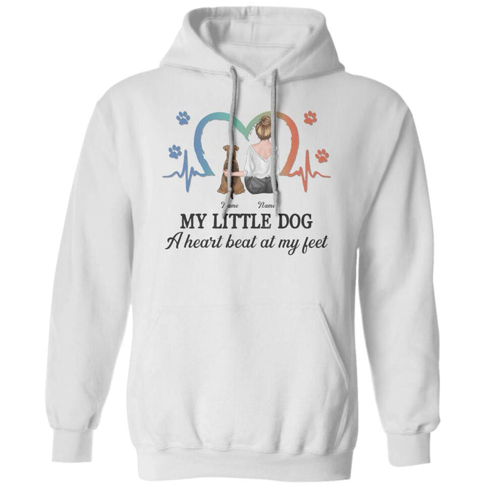 My Little Dog  A Heart Beat At My Feet Personalized T-shirt TS-NB2369