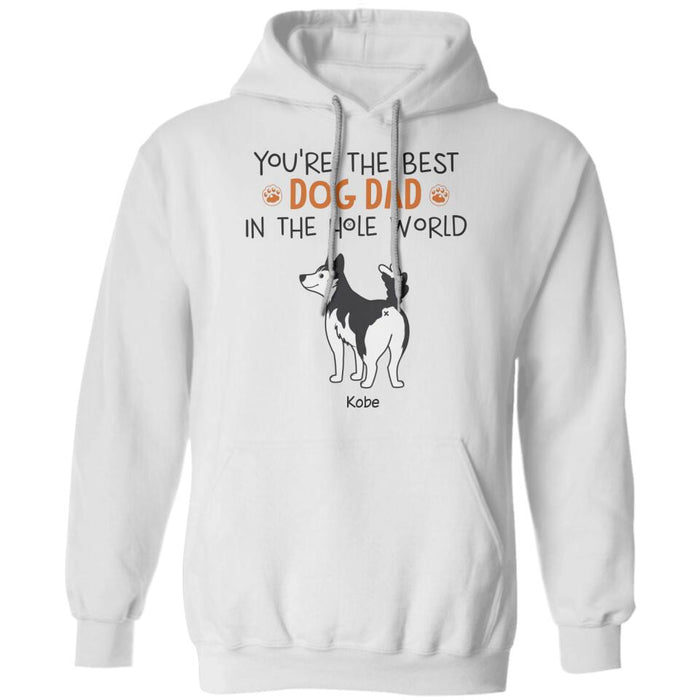 You Are The Best Dog Dad In The Hole World Personalized T-Shirt TS-PT2378