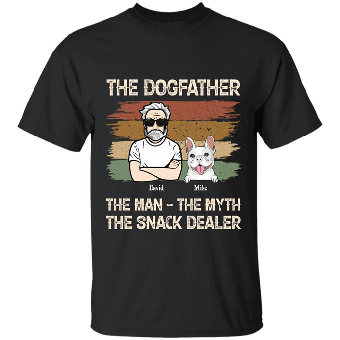 Retro Snack Dealer Dog Dad Personalized T-shirt TS-NB2299