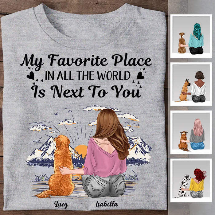 My Favorite Place In All The World Is Next To You Personalized T-shirt TS-NB2432