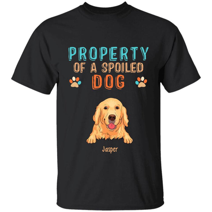 Property Of Spoiled Dogs Personalized T-shirt TS-NB2429