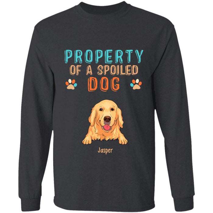 Property Of Spoiled Dogs Personalized T-shirt TS-NB2429