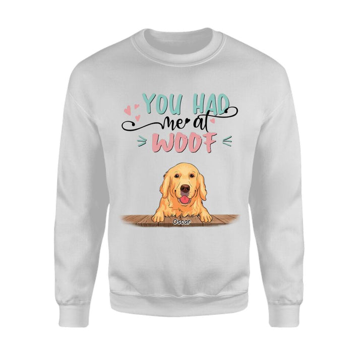 You Had Me At Woof Personalized T-shirt TS-NB2454