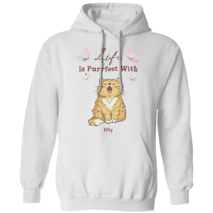 Life Is Purrfect With Cats Personalized T-shirt TS-NB2448