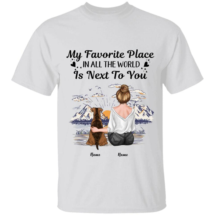 My Favorite Place In All The World Is Next To You Personalized T-shirt TS-NB2432