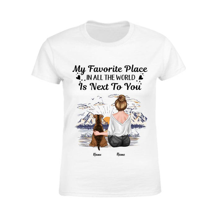 My Favorite Place In All The World Is Next To You Personalized T-shirt TS-NB2432