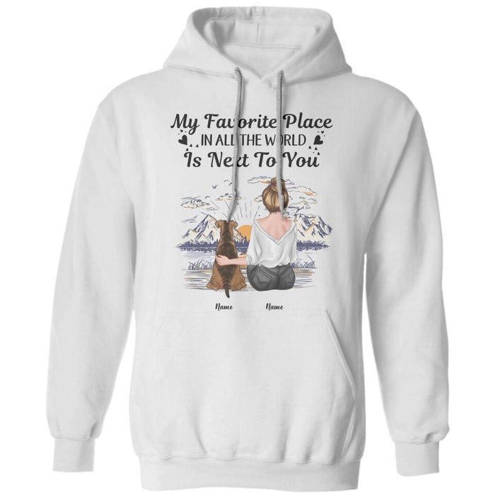 My Favorite Place In All The World Is Next To You Personalized T-shirt TS-NB2432