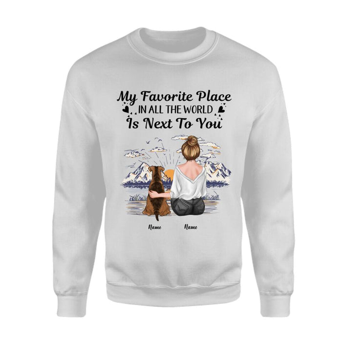 My Favorite Place In All The World Is Next To You Personalized T-shirt TS-NB2432