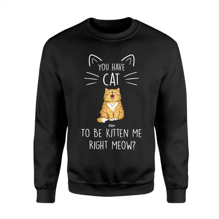 You Have Cat To Be Kitten Me Right Meow Personalized T-Shirt TS-PT2470