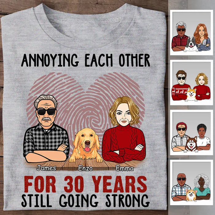 Annoying Each Other For Many Years Still Going Strong Personalized T-shirt TS-NB2480