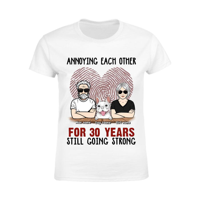 Annoying Each Other For Many Years Still Going Strong Personalized T-shirt TS-NB2480