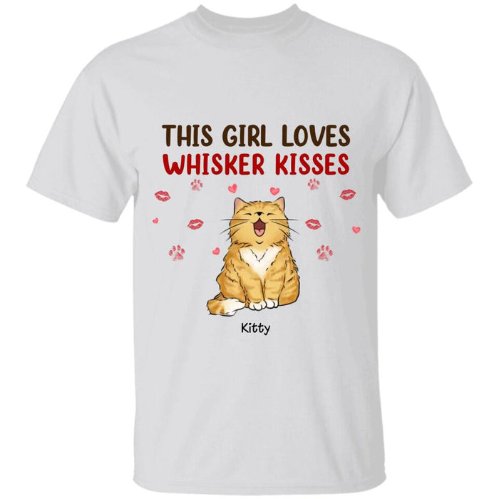 This Girl Loves Whiskers Kisses Personalized T-shirt TS-NB2469