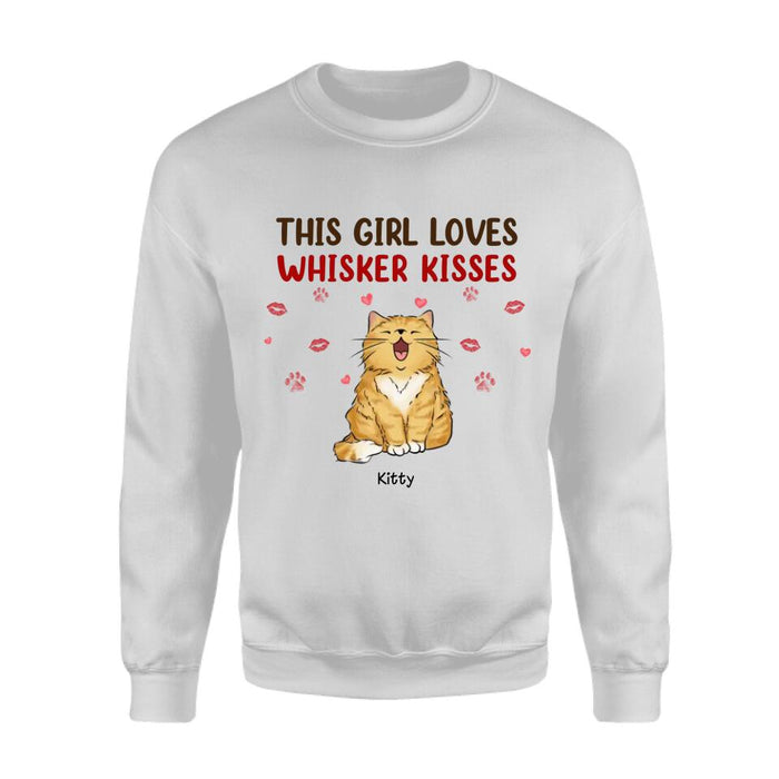 This Girl Loves Whiskers Kisses Personalized T-shirt TS-NB2469