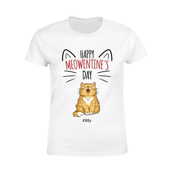 Happy Meowentine's Day Personalized T-Shirt TS-PT2498