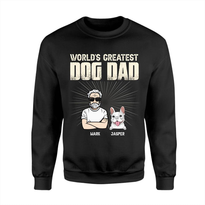 World's Greatest Dog Dad Personalized T-shirt TS-NB2494