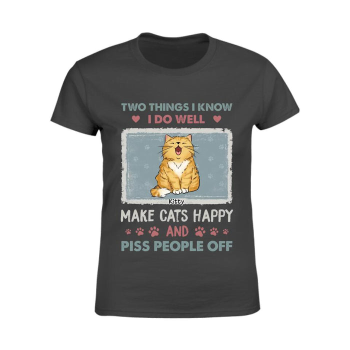 Make My Cats Happy & Piss Off People Personalized T-shirt TS-NB2475