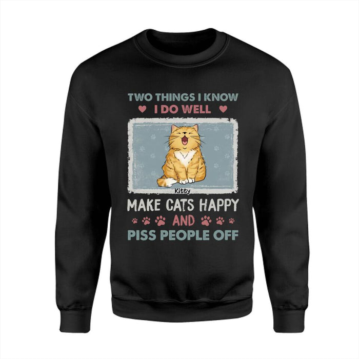 Make My Cats Happy & Piss Off People Personalized T-shirt TS-NB2475