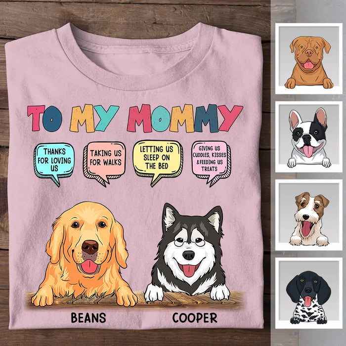 To My Mommy Personalized T-shirt TS-NB2370