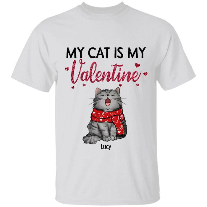 My Cats Are My Valentine Personalized T-shirt TS-NB2495