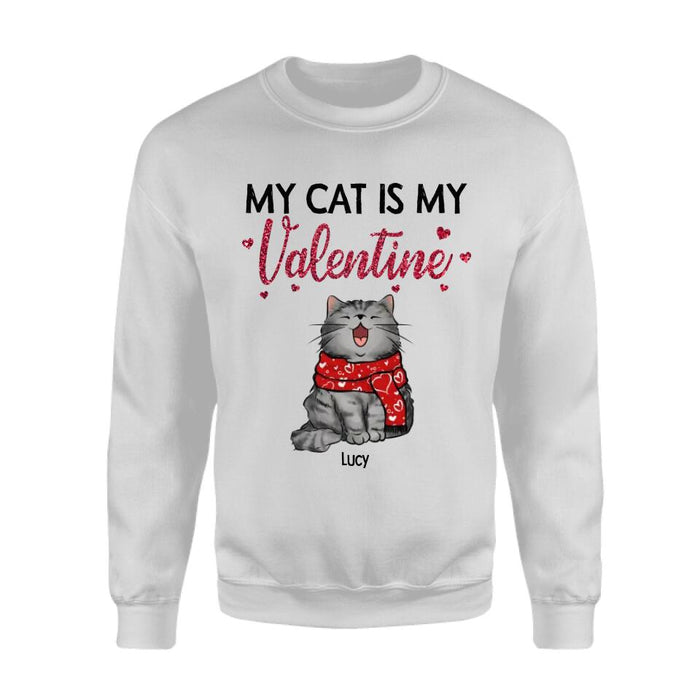 My Cats Are My Valentine Personalized T-shirt TS-NB2495