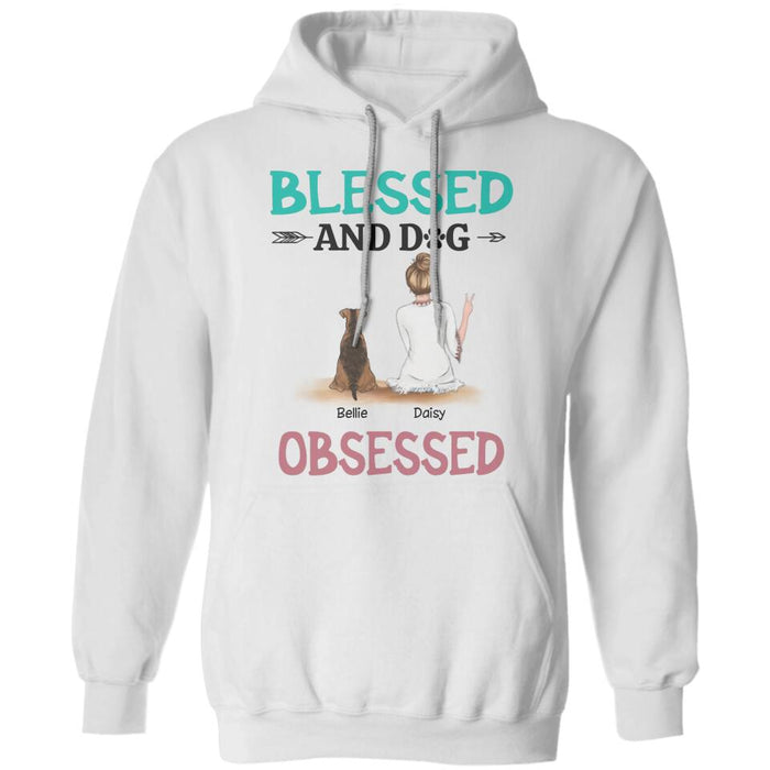 Blessed And Dog Obsessed Personalize T-Shirt TS-PT2528