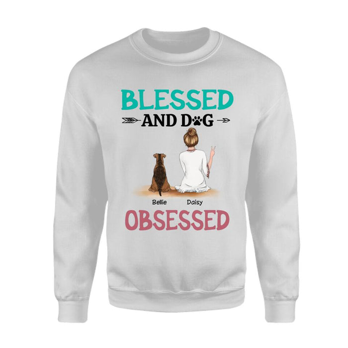 Blessed And Dog Obsessed Personalize T-Shirt TS-PT2528