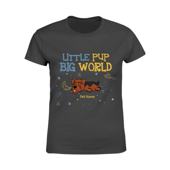 Little Pup Big World Personalized T-Shirt TS-PT2509