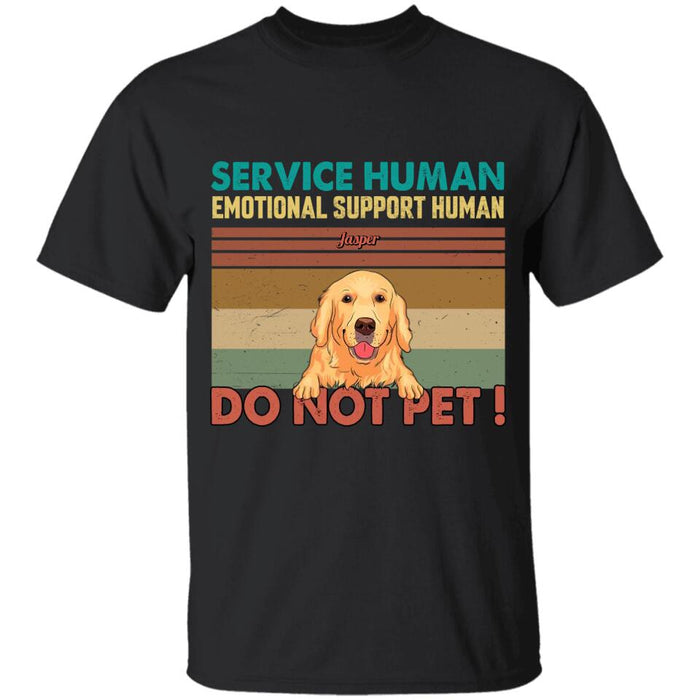 Service Human Emotional Support Human Dog Personalized Shirt TS-PT2536