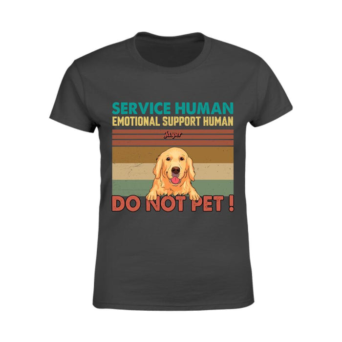 Service Human Emotional Support Human Dog Personalized Shirt TS-PT2536