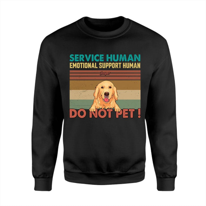 Service Human Emotional Support Human Dog Personalized Shirt TS-PT2536