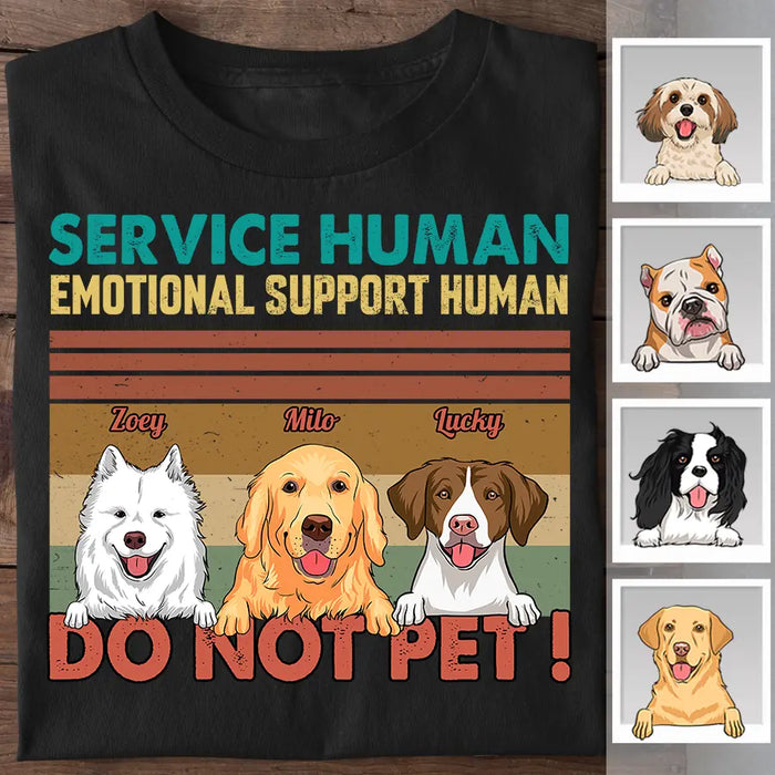 Service Human Emotional Support Human Dog Personalized Shirt TS-PT2536