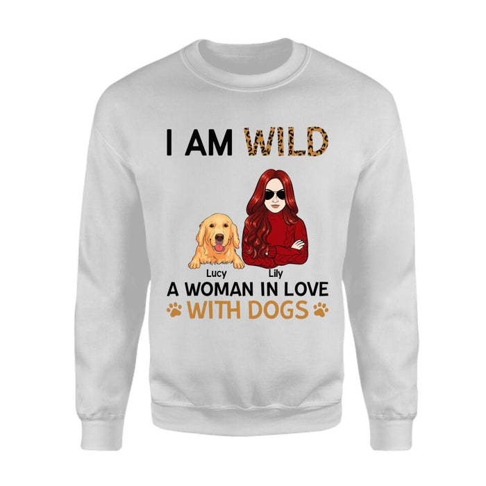 WILD - A Woman In Love With Dogs Personalized T-Shirt TS-PT2567