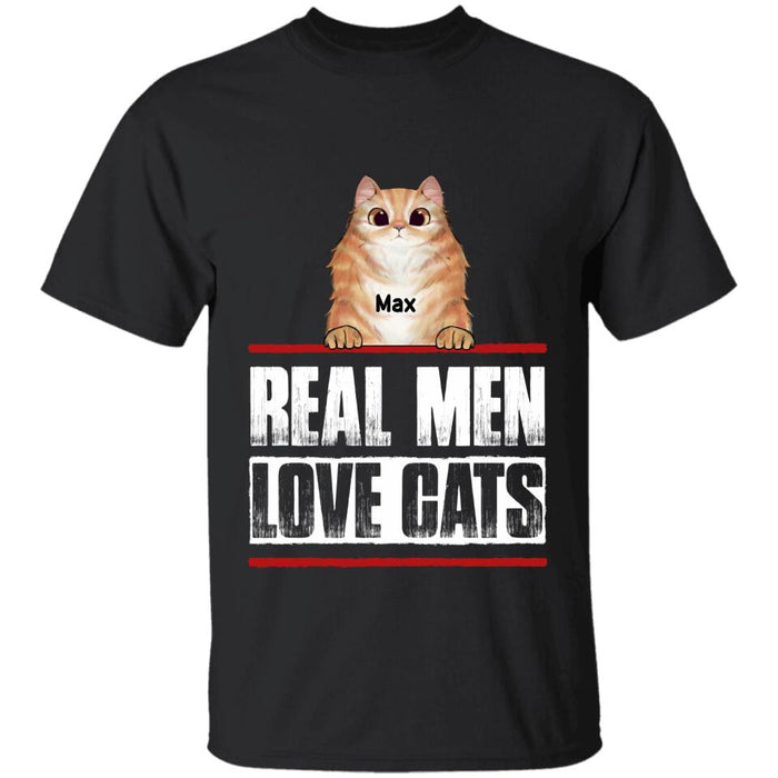 Real Men Love Cats Personalized T-shirt TS-NB2599