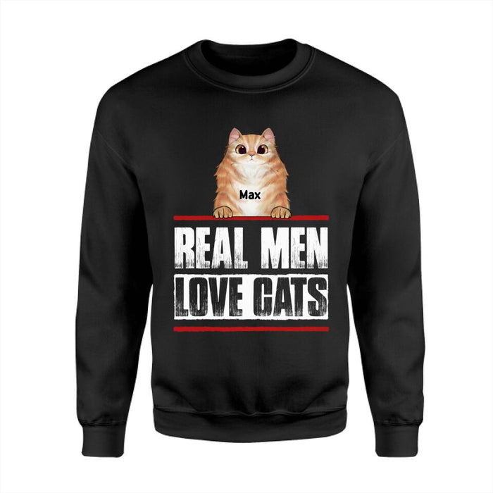 Real Men Love Cats Personalized T-shirt TS-NB2599