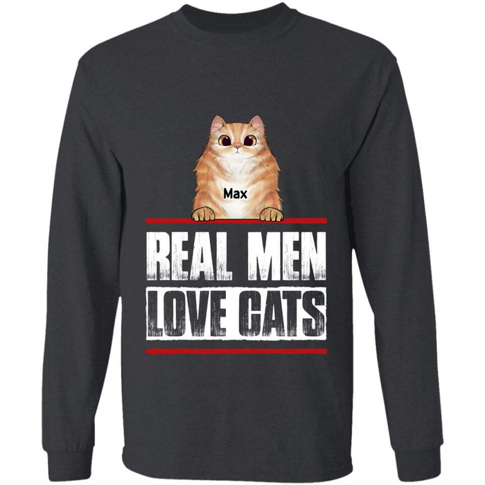 Real Men Love Cats Personalized T-shirt TS-NB2599